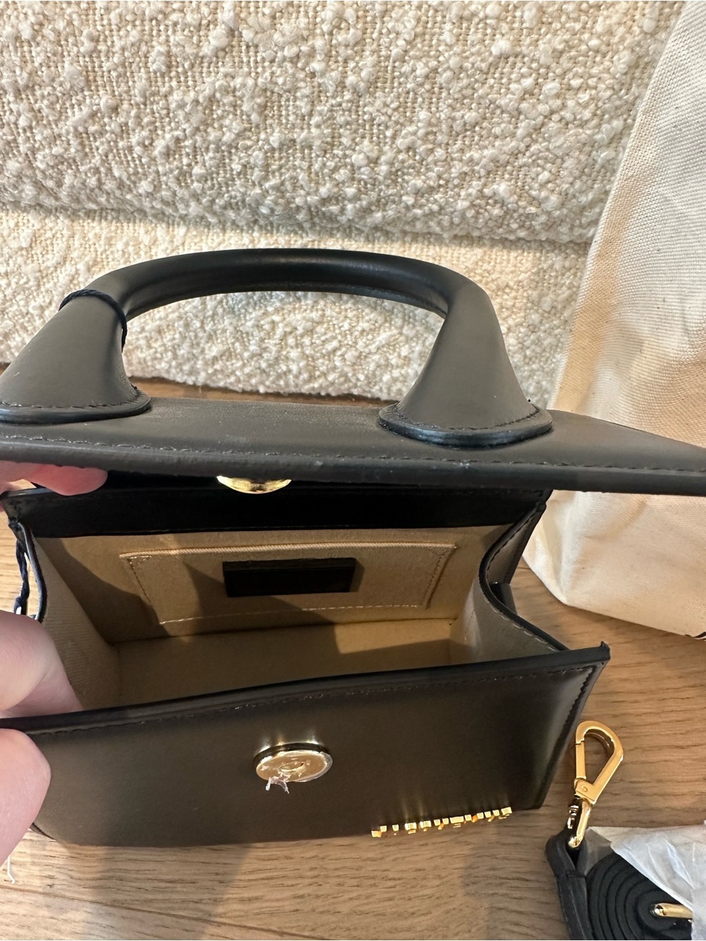 Jacquemus Black Le Chiquito Mini Bag with Branded Dust Bag - Picture 4 of 16